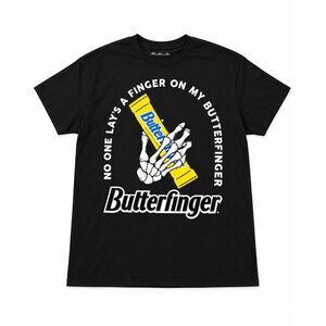 Butterfinger Candy Tshirt Spencer's SZ Large (L) Black